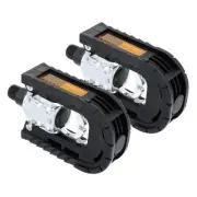 1 Pair Folding Flat Platform Bicycle Pedals Foldable Bicycle Pedals