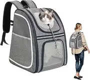 Cat Bag Carrier, Dog Travel Bag, Soft Cat Carrier, Foldable Puppy Backpack, Reflective Strip, Dog Travel Bag, Storage, Daypack for Puppies, Kittens, Toys, Snacks