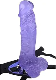 SAHOOSAFETY BDSM Oversized Strap Dildo, Adjustable Strap Dildo Sex Toy, Oversized Strap-On Dildo, Vaginal and Masturbator Sex Toy for Women(Blue)