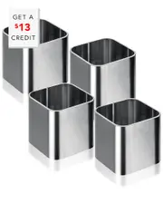 Mepra Stile Napkin Rings (Set Of 4) with $13 Credit
