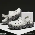 洞洞鞋男士CROC布希鞋高品質CROSS拖鞋夏季防滑沙灘鞋CLOG情侶涼鞋室外懶人拖鞋男外穿海灘鞋FX19