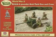 Valiant 1/72 WWII British 6 Pounder Anti Tank Gun & Crew