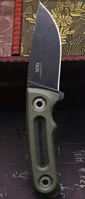 SOG PROVIDER FX FIXED BLADE 154CM Steel. Kydex Sheath. Tactical Knife Black Mdl