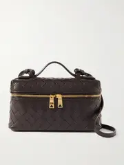 [Bottega Veneta] Bottega Veneta - Bang Bang Vanity Mini Intrecciato Leather Tote - Brown - One size One size Brown