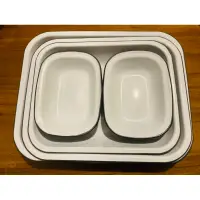 在飛比找蝦皮購物優惠-Falcon 獵鷹琺瑯 方形烘培餐盤5入組 深盤 方盤 琺瑯