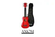 Axiom Spectrum Soprano Beginner Ukulele - Red with Bag