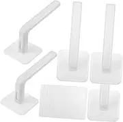 OHPHCALL 5Pcs Wall Hat Organizer Adhesive Shaped Hat Hanger for Space Saving Storage Stylish Cap Rack for Baseball Caps Bags and Accessories No Drilling Required