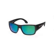 MAKO COVERT 9596 Matte Black Frame Rose HD Glass Lens HD Green Mirror Sunglasses