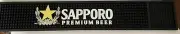 RARE ADVERTISING BEER MAT SIGN SAPPORO PREMIUM BEER RUBBER MAT