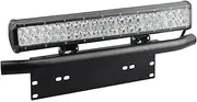 ASHDEL LEDs Light Bar Mounting Bracket Front License Plate Frame Bracket License Plate Mounting Bracket Holder for Off-Road Lights Work Lamps Lighting Bars