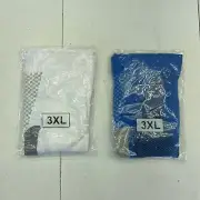 Blue White 2-Pair Long Compression Socks Adult Size 3XL