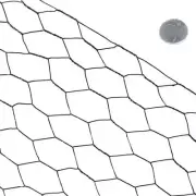 Fencer Wire Poultry Netting Chicken Fence 5 X 150 Ft 20 Gauge Black PVC Coated