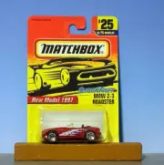MATCHBOX SUPERFAST - #25 RED BMW Z-3 ROADSTER - MINT ON CARD 1996 (2)