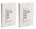 Wireless Ceiling Fan and Light Wall Control - 2 Pack