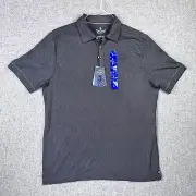 NAT NAST Luxury Originals Short Sleeve Blk/grey Golf Polo Shirt Men L NEW