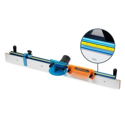 POWERTEC Deluxe Router Table Fence System 32" Aluminum MDF Dust Port Bit Guard