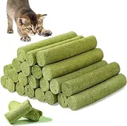 Cat Grass Stick Treats for Cat, 100g Freezed Drying Snacks for Cats, Edible Cats Chew Toys, Kitten Treats for Cleaning Teeth Remove Hair Ball