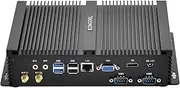 KINGDEL Mini PC Gaming, Fanless Small Desktop Computer with i5 12th Gen. CPU, 4K 4096x2304, HD Port, VGA, 16GB RAM, 1TB NVMe SSD, 2xCOM RS232, Full Metal Case