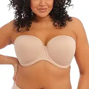 [Elomi] Women's Smooth: Strapless Bra for Firm Support & Flattering Shape. Sweetheart Neckline, Detachable Straps. DD+ Bras, Sahara, 16G