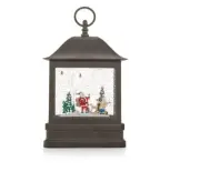 Winter Lane Musical Glitter Globe Lantern - Santa Scene Sold out on HSN!!
