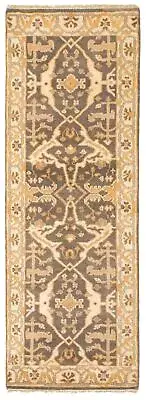 Traditional Hand-Knotted Runner Rug 2'8" x 7'8" Wool Carpet