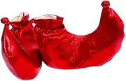 Clown Shoes Covers Men Women Halloween Fancy Dress Novelty Costume Decorations, Red
