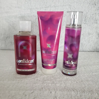 BATH & BODY WORKS UNRELEASED CONFIDENT SET OF 3