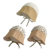 Baby Girls Lace Bonnet Summer Sun Hat Princess Hat for Infant Toddlers