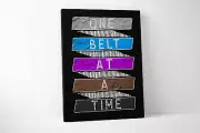 One Belt Canvas - BJJ Jiu Jitsu - Brazilian Martial Arts (32 X 48 Inches)
