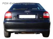 Complete System From Kat Audi A3 8L Quattro 130x50mm Flat Oval Rolled Edge