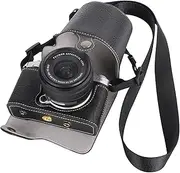VOVMOEYA Protective Camera Case Bag for Fujifilm XM5 Mirrorless Camera, Fuji X-M5 Camera Case, Fuji XM5 Half Case with Front Cover with Shoulder Strap Full Protection Snap Button
