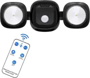 Battery Powered Flood Lights Outdoor with Remote - Security Lights Motion Sensor