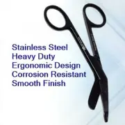 NEW GERMAN 1 Lister Bandage Nurse Scissors - 4.5" Black Fluoride Coated Color