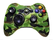 Silicone Cover For XBOX 360 Controller Skin Case Lime Green Camo