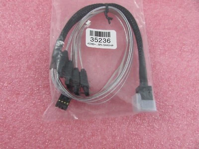 New Data Storage Cables I3547-.5M-XC Mini SAS SFF-8643 to SATA x4 Breakout .5M