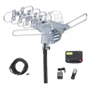 Amplified Digital Outdoor HDTV Antenna 150 Miles Long Range - 360 Degree Rota...