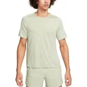Nike Men small TechKnit Dri Fit ADV Running Shirt Lightweight green DM4753 371