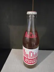 Vintage Big Chief 6.5 Oz Soda Full Bottle Kansas Coca-Cola Fruit Punch Flavor