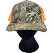 Mossy Oak OC771CAMO Trucker Hat Cap Mens Size XL Orange Camo Print Mesh Snapback