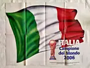 Rare Poster Italy Champion Of World Germany 2006 Tuttosport Flag Cup