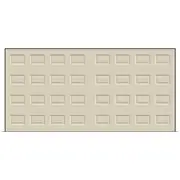 B&F Garage Door 0-2400 x 5305-5500mm Classic Cream Sectional Garage Door - Oxford