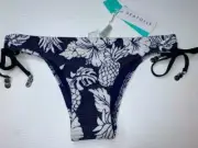 NEW WITH TAGS SEAFOLLY LADIES ROYAL HORIZON TIE SIDE BIKINI PANTS SIZE 14