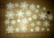 28 MINI paper SNOWFLAKES Tim Holtz cardstock paper die cut embellishments