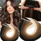 Tape in Hair Extensions 100% Remy Real Human Hair Seamless Skin Weft Highlight U