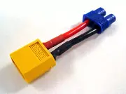 EC3 (F) to XT-60 (M) Charging Cable Lipo Battery Adapter Lithium Polymer B3