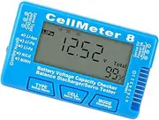 KALLORY Battery Voltage Tester LCD Backlight Compact Battery Capacity Checker for Li-ion Li-po Lightweight Design for Portable Use Accurate Voltage Display