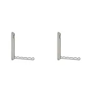 2PK Joseph Joseph Orderly Retractable Hang Rail Closet Organiser 26cm Ecru