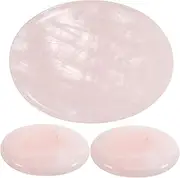 Ipetboom 3 Pcs Eyelash Jade Spacers Eyelash Glue Pallet Wispy Eyelash Glue Holder Jade Lash Glue Holder Eyelash Glue Pads Lash Bond and Seal Lash Glue Tray Eyelash Grafting Stone Pink