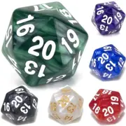 D20 Spindown Counter (Select Colour) / Adjacent Numbers MTG Life Tracker Dice