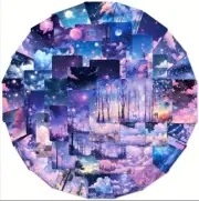10pcs Cotton Candy Skies Stickers- Scrapbook, Journal *Random Assortment